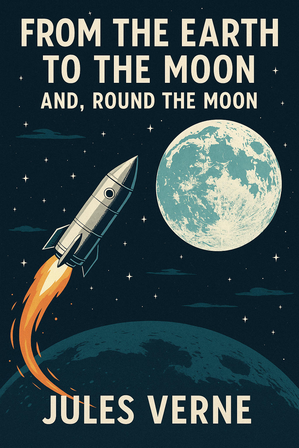 From the Earth to the Moon & Round the Moon by Jules Verne | Classic Sci-Fi
